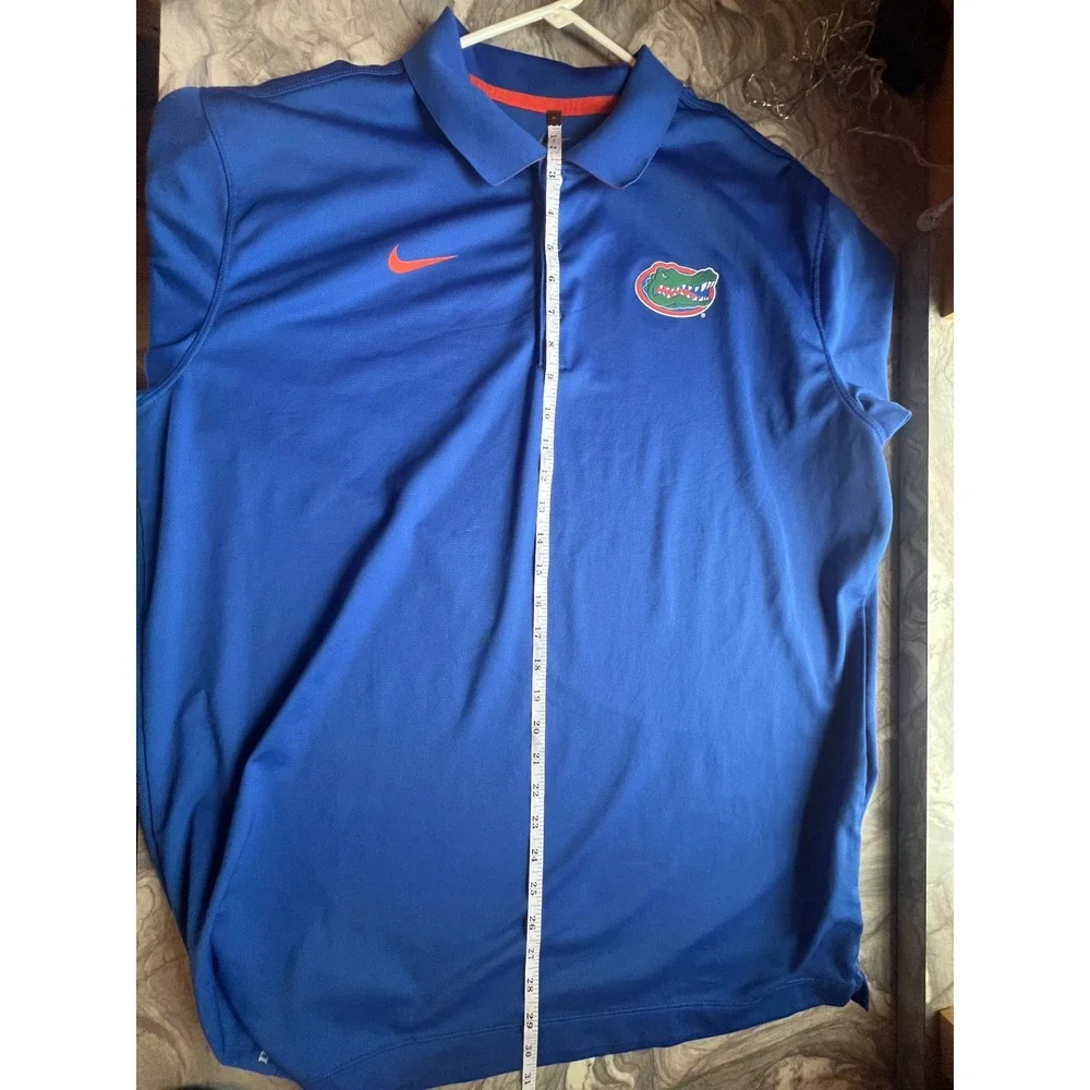 Nike Dri-FIT‎ Florida Gators Polo Shirt Men's XL Royal Blue Golf